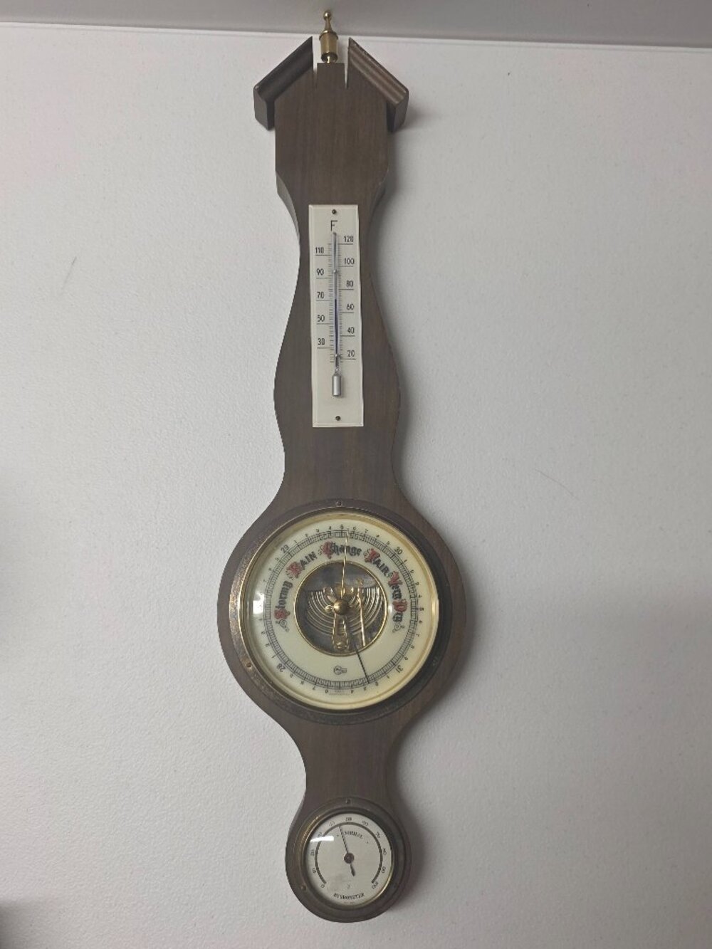 Antique VINTAGE German Barometer | Made in Western Germany